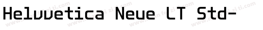 Helvvetica Neue LT Std字体转换